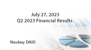 DAIO Q2 2023 Financial Results